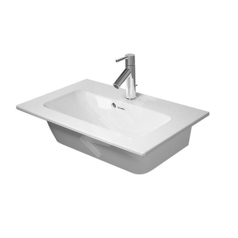 Duravit ME by Starck - Lavabo pour meuble Compact 630x400 mm, sans trou, avec WonderGliss, blanc alpin 23426300601 Duravit ME by Starck - Lavabo pour meuble Compact 630x400 mm, sans trou, avec WonderGliss, blanc alpin 23426300601