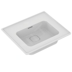 Ideal Standard Strada II - Lavabo d’ameublement, 540x460 mm, sans trou pour mitigeur, avec Ideal Plus, blanc T3632MA
