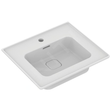 Ideal Standard Strada II - Lavabo d’ameublement, 540x460 mm, avec trou pour mitigeur, avec Ideal Plus, blanc T2988MA