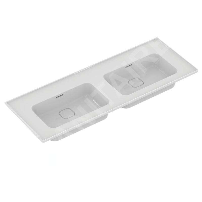 Ideal Standard Strada II - Double lavabo d’ameublement, 1.240x460 mm, sans trou pour mitigeur, blanc T363601 Ideal Standard Strada II - Double lavabo d’ameublement, 1.240x460 mm, sans trou pour mitigeur, blanc T363601