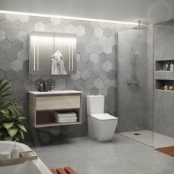 Ideal Standard Strada II - Lavabo d’ameublement, 840x460 mm, avec trou pour mitigeur, blanc T300301