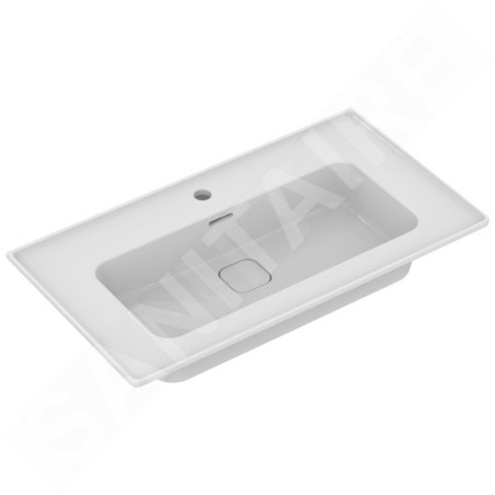 Ideal Standard Strada II - Lavabo d’ameublement, 840x460 mm, avec trou pour mitigeur, avec Ideal Plus, blanc T3003MA