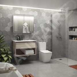 Ideal Standard Strada II - Lavabo d’ameublement, 840x460 mm, avec trou pour mitigeur, avec Ideal Plus, blanc T3003MA