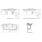 Ideal Standard Strada II - Double lavabo d’ameublement, 1.240x460 mm, 2 trous pour mitigeur, blanc T300501 Ideal Standard Strada II - Double lavabo d’ameublement, 1.240x460 mm, 2 trous pour mitigeur, blanc T300501