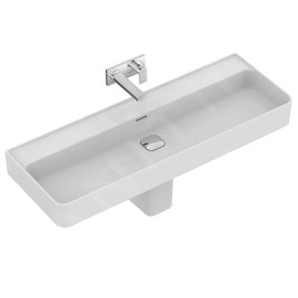Ideal Standard Strada II - Lavabo 1.200x430 mm, sans ouverture pour mitigeur, blanc T364101