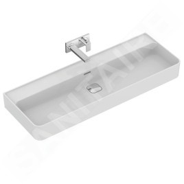 Ideal Standard Strada II - Lavabo 1.200x430 mm, sans ouverture pour mitigeur, blanc T365301