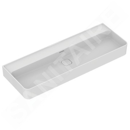 Ideal Standard Strada II - Lavabo 1.200x430 mm, sans ouverture pour mitigeur, avec Ideal Plus, blanc T3653MA