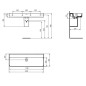 Ideal Standard Strada II - Lavabo 1.200x430 mm, sans ouverture pour mitigeur, avec Ideal Plus, blanc T3653MA