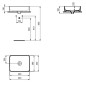 Ideal Standard Strada II - Lavabo 500x400 mm, sans ouverture pour mitigeur, blanc T296701