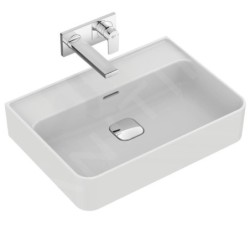 Ideal Standard Strada II - Lavabo 600x430 mm, avec déversoir, sans ouverture pour mitigeur, avec Ideal Plus, blanc T3650MA