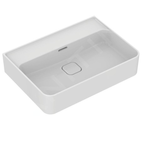 Ideal Standard Strada II - Lavabo 600x430 mm, avec déversoir, sans ouverture pour mitigeur, blanc T365001
