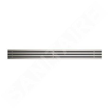 Alcadrain Grilles - Caillebotis pour auge linéaire 550 mm, en acier inoxydable mat GAP-550M