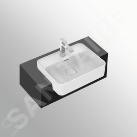 Ideal Standard Strada II - Lavabo semi-encastré, 500x400 mm, avec Ideal Plus, blanc T2993MA