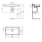 Ideal Standard Strada II - Lavabo 800x430 mm, sans ouverture pour mitigeur, avec Ideal Plus, blanc T3639MA