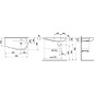 Laufen Il Bagno Alessi One - Lavabo, 900x500 mm, sans trou pour mitigeur, avec LCC, blanc H8149764001091 Laufen Il Bagno Alessi One - Lavabo, 900x500 mm, sans trou pour mitigeur, avec LCC, blanc H8149764001091