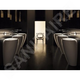 Laufen Il Bagno Alessi One - Lavabo avec colonne intégrée, 520x530x850 mm, avec LCC, blanc H8119714001091