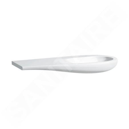 Laufen Il Bagno Alessi One - Lavabo à poser 1200x500 mm, sans trou pour robinetterie, avec LCC, blanc H8149744001091