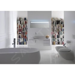 Laufen Il Bagno Alessi One - Lavabo à poser 900x500 mm, avec 1 point d'amorçage, avec LCC, blanc H8149754001041
