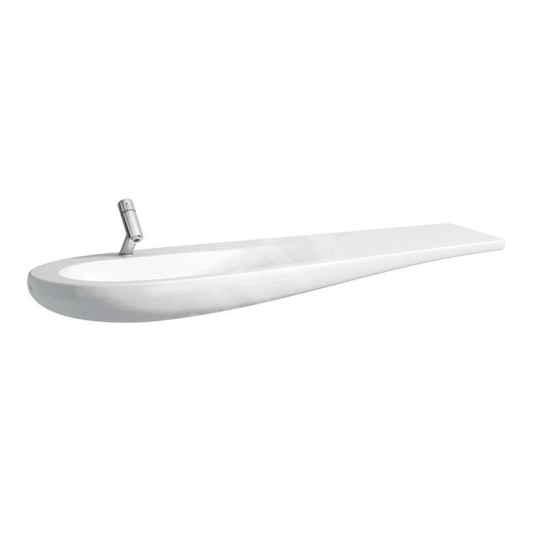 Laufen Il Bagno Alessi One - Lavabo à poser 1600x500 mm, 1 trou pour robinetterie, avec LCC, blanc H8149714001041 Laufen Il Bagno Alessi One - Lavabo à poser 1600x500 mm, 1 trou pour robinetterie, avec LCC, blanc H8149714001041