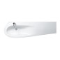 Laufen Il Bagno Alessi One - Lavabo à poser 1600x500 mm, 1 trou pour robinetterie, avec LCC, blanc H8149714001041 Laufen Il Bagno Alessi One - Lavabo à poser 1600x500 mm, 1 trou pour robinetterie, avec LCC, blanc H8149714001041