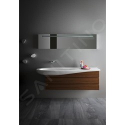 Laufen Il Bagno Alessi One - Lavabo à poser 1600x500 mm, sans trou pour robinetterie, avec LCC, blanc H8149714001091