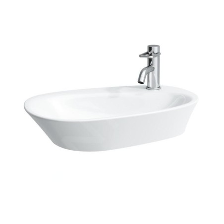 Laufen Palomba Collection - Lavabo 600x400 mm, sans trop-plein, 1 trou pour robinetterie, avec LCC, blanc H8168034001111