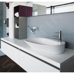 Laufen Palomba Collection - Lavabo 600x400 mm, sans trop-plein, 1 trou pour robinetterie, avec LCC, blanc H8168034001111