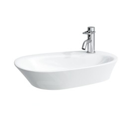 Laufen Palomba Collection - Lavabo 600x400 mm, sans trop-plein, trou pour robinetterie, blanc H8168030001111