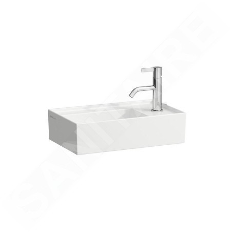 Laufen Kartell - Lave-mains 650x480mm, avec 1 trou pour robinetterie, blanc H8153340001111