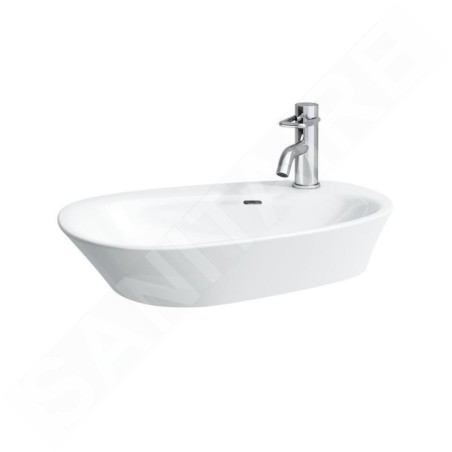 Laufen Palomba Collection - Lavabo 600x400 mm, 1 trou pour robinetterie, avec LCC, blanc H8168034001041
