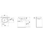 Laufen Palomba Collection - Vasque 600x400 mm, 1 trou pour robinet, blanc H8168030001041 Laufen Palomba Collection - Vasque 600x400 mm, 1 trou pour robinet, blanc H8168030001041