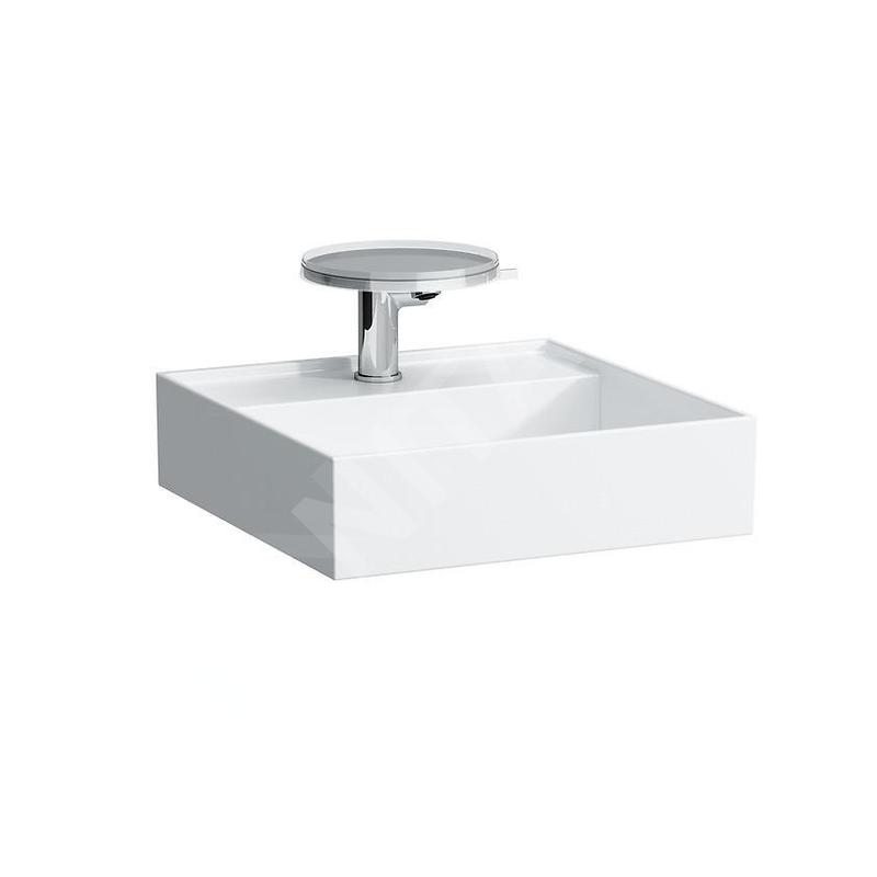 Laufen Kartell - Lave-mains 650x480mm, avec 1 trou pour robinetterie, avec LCC, blanc H8153314001111
