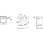 Laufen Kartell - Lave-mains 650x480mm, avec 1 trou pour robinetterie, avec LCC, blanc H8153314001111