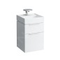 Laufen Kartell - Lave-mains à poser 460x460 mm, avec 1 trou pour robinetterie, blanc H8153310001111