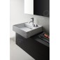 Laufen Kartell - Lave-mains à poser 460x460 mm, avec 1 trou pour robinetterie, blanc H8153310001111