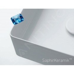 Laufen Kartell - Lave-mains à poser 460x460 mm, avec 1 trou pour robinetterie, blanc H8153310001111