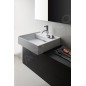 Laufen Kartell - Lave-mains à poser 460x460 mm, avec 3 trous pour robinetterie, blanc H8153310001581