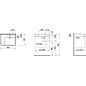 Laufen Kartell - Lavabo 600x460 mm, avec 1 trou pour robinetterie, SaphirKeramik, avec LCC, blanc H8103354001111 Laufen Kartell - Lavabo 600x460 mm, avec 1 trou pour robinetterie, SaphirKeramik, avec LCC, blanc H8103354001111