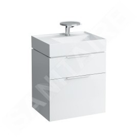 Laufen Kartell - Lavabo 600x460 mm, avec 1 trou pour robinetterie, SaphirKeramik, avec LCC, blanc H8103354001111