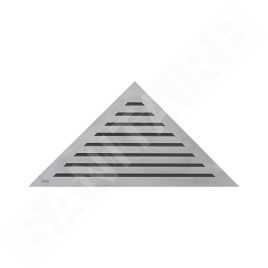 Alcadrain Grilles - Caillebotis pour bac de sol d'angle, mat en acier inoxydable LIFE