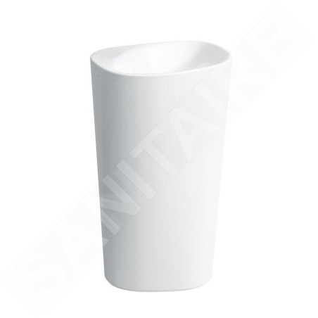 Laufen Palomba Collection - Lavabo sur pied 520x400x900 mm, sans trou pour robinetterie, blanc H8118030001091