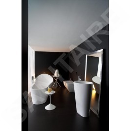 Laufen Palomba Collection - Lavabo sur pied 520x400x900 mm, sans trou pour robinetterie, blanc H8118030001091