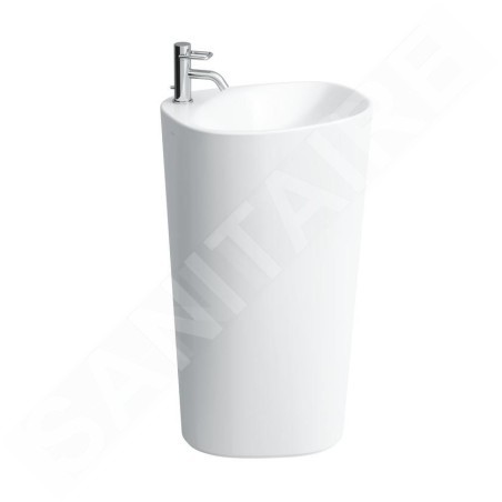 Laufen Palomba Collection - Lavabo sur pied 520x400x900 mm, avec 1 trou pour robinetterie, blanc H8118034001041