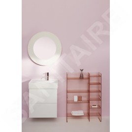 Laufen Kartell - Lavabo 600x460 mm, avec 3 trous pour robinetterie, SaphirKeramik, blanc H8103350001581