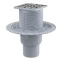 Alcadrain Douchegoten - Siphon de sol 105x105 mm, diamètre 50/75 mm, arrêt des odeurs d'eau, acier inoxydable/plastique APV202