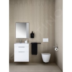 Laufen Kartell - Lavabo 600x460 mm, avec 3 trous pour robinetterie, SaphirKeramik, blanc H8103340001581