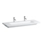 Laufen Living - Double-lavabo à poser, 1300 x 480 mm, 2 trous pour robinetterie, blanc H8164360001151 Laufen Living - Double-lavabo à poser, 1300 x 480 mm, 2 trous pour robinetterie, blanc H8164360001151