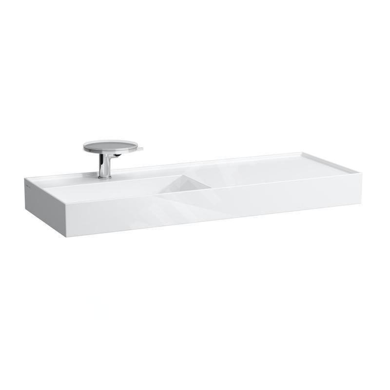 Laufen Kartell - Lavabo 1200x460 mm, avec 1 trou pour robinetterie, SaphirKeramik, blanc H8133320001111