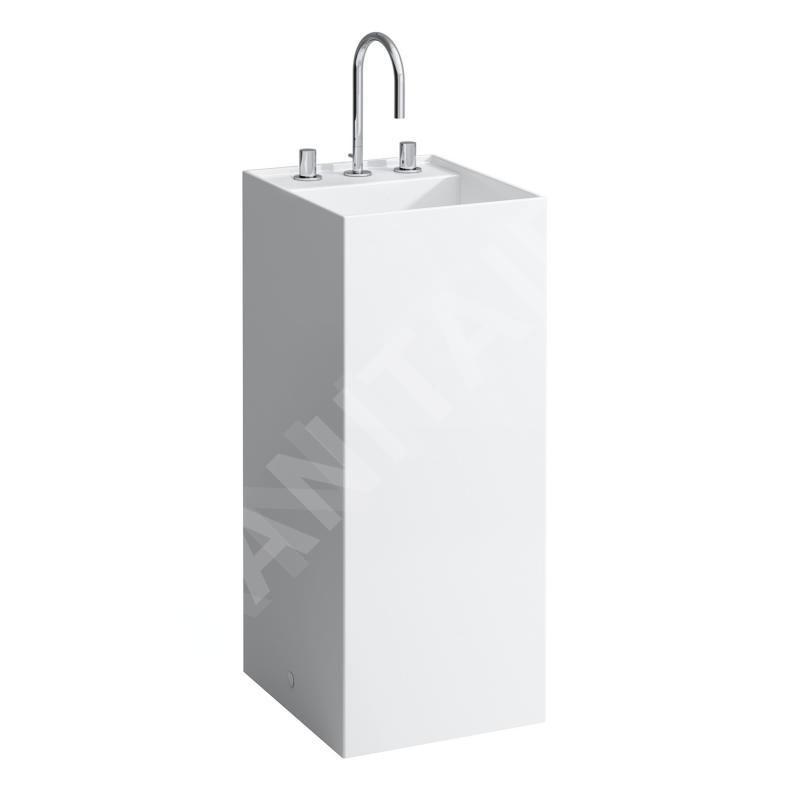 Laufen Kartell - Lavabo sur pied 375x435x900 mm, avec 3 trous pour robinetterie, blanc H8113310001581 Laufen Kartell - Lavabo sur pied 375x435x900 mm, avec 3 trous pour robinetterie, blanc H8113310001581