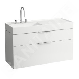 Laufen Kartell - Lavabo 1200x460 mm, avec 3 trous pour robinetterie, SaphirKeramik, avec LCC, blanc H8133324001581